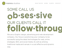 Tablet Screenshot of marenastudios.com